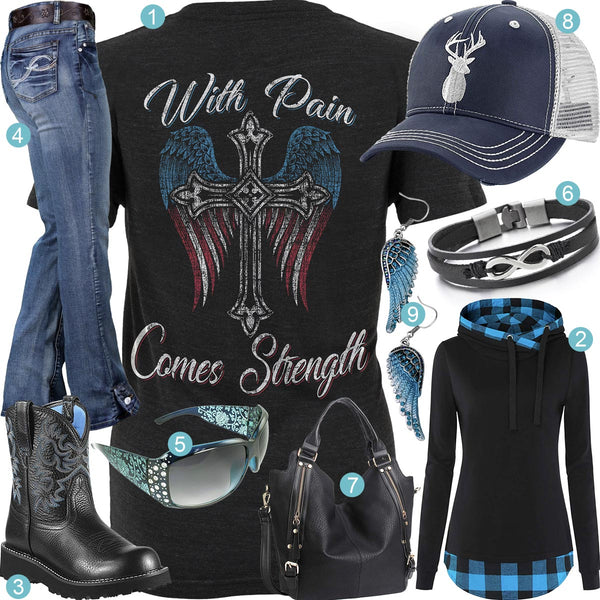 With Pain Comes Strength Outfit