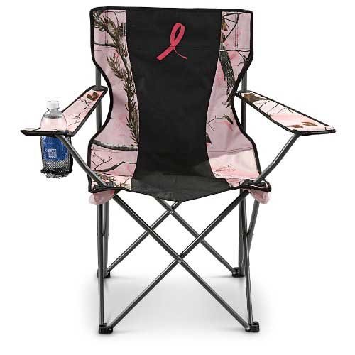 pink camping chair