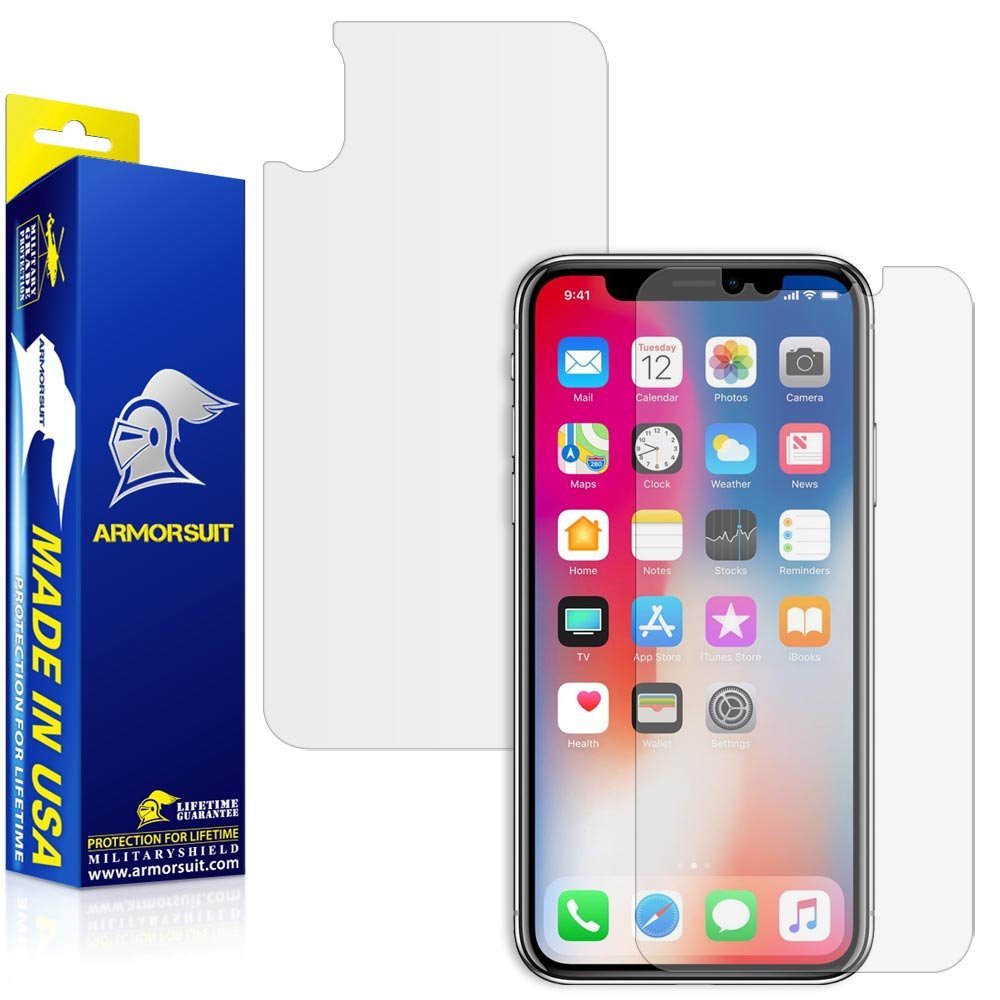 Apple iPhone X Anti-Glare Screen Protector [Case Friendly] + Back Prot –  ArmorSuit