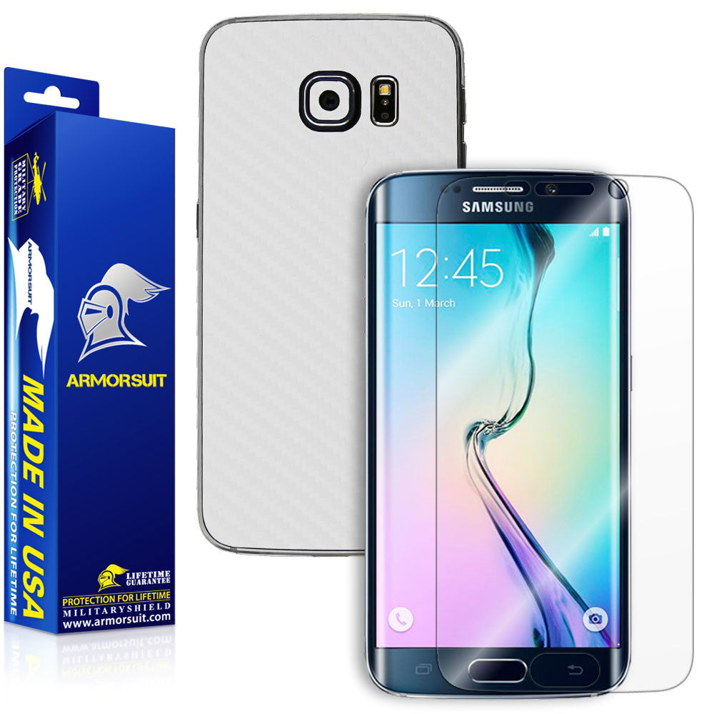 Afstudeeralbum Succes ontwerper Samsung Galaxy S6 Edge Screen Protector [Full Screen Coverage] + White –  ArmorSuit