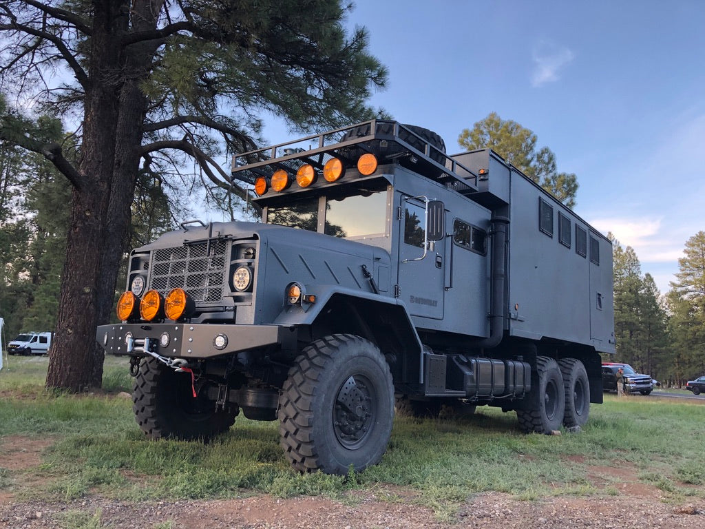 Grey armoured truck