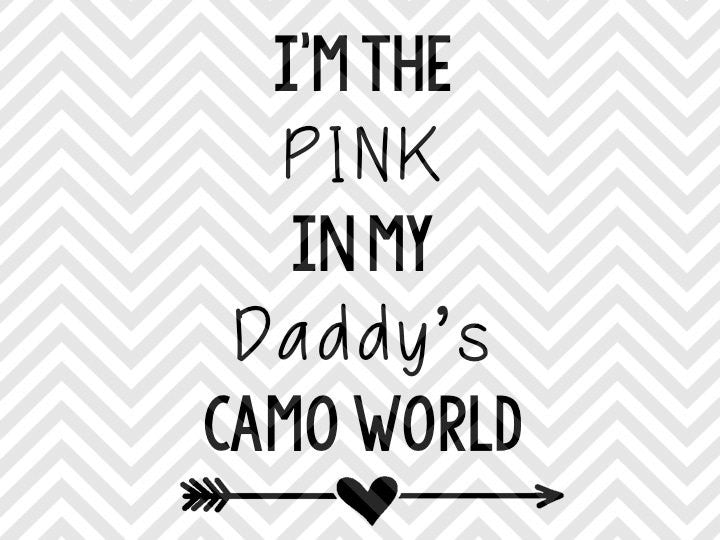 I M The Pink In My Daddy S Camo World Svg And Dxf Cut File Png Vec Kristin Amanda Designs