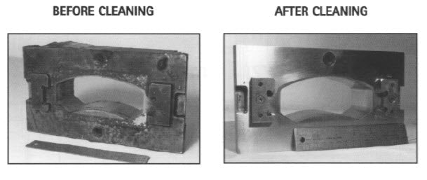 cleaning injection molds with ultrasonic cleaners