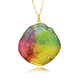 Adore Gemstone Collection - Solar Quartz Rainbow Necklace - Soul Made Boutique