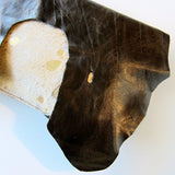 Statement Leather Hide Clutch