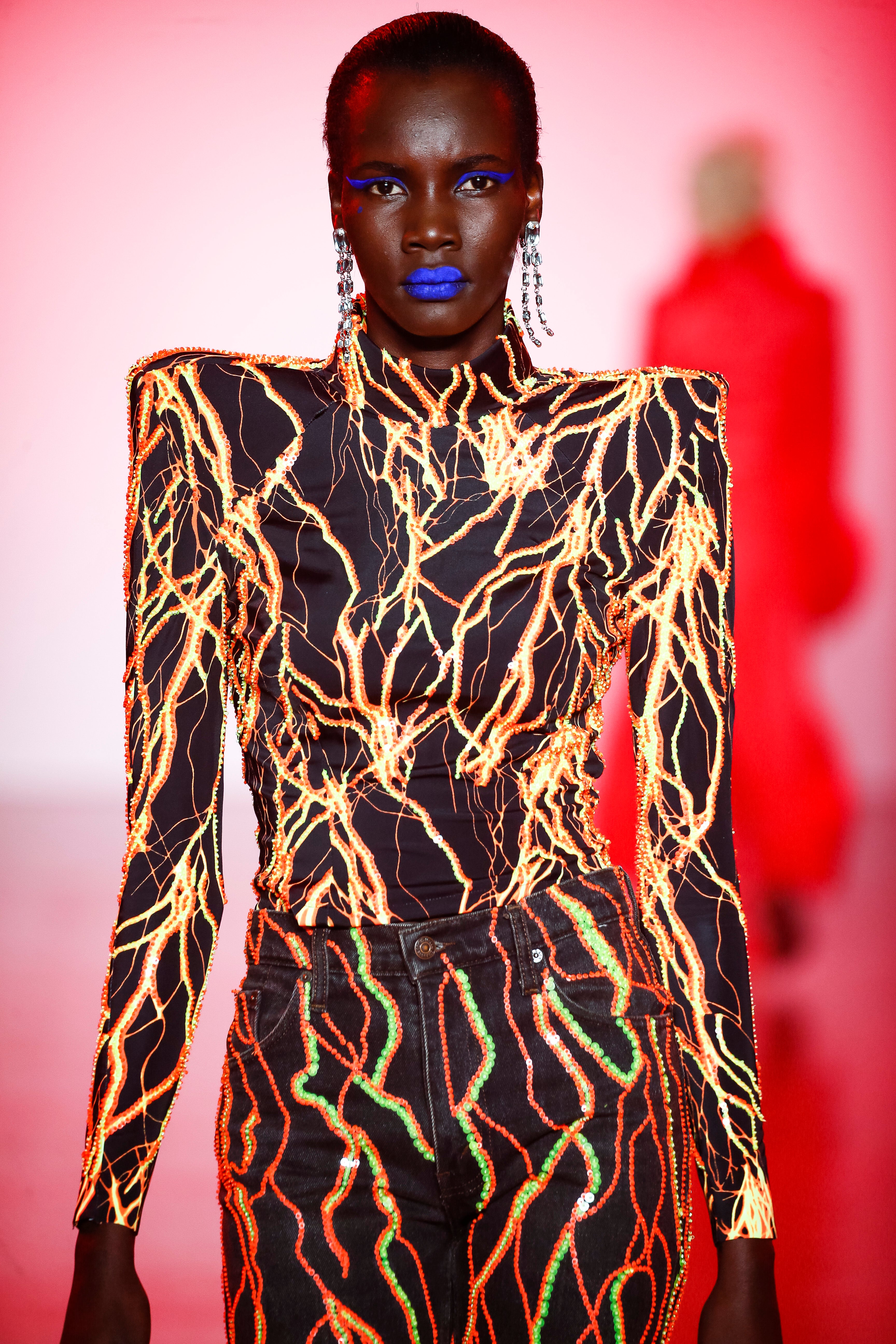 Lightning Structured Shoulder Top Lightning Structured Shoulder Top
