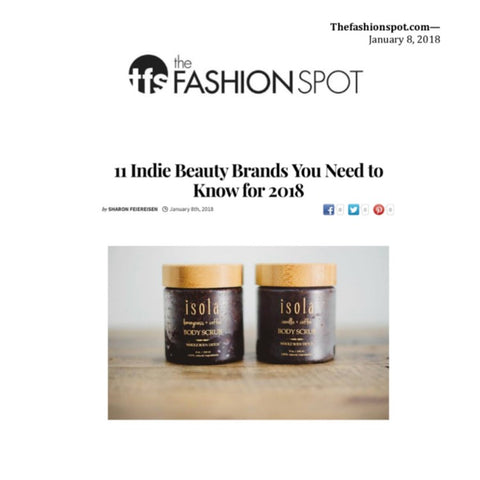 11 Indie Beauty Brands You Need to Know for 2018 Isola