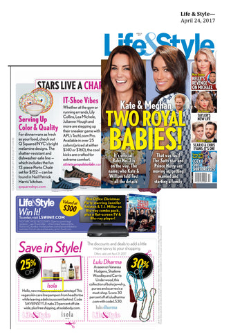 Isola's complete bath and body line was featured in Life & Style's Save in Style!