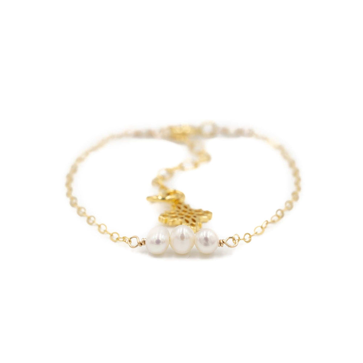Children's triple pearl bracelet, hazen & co and seguridadindustrialcr girl's jewelry