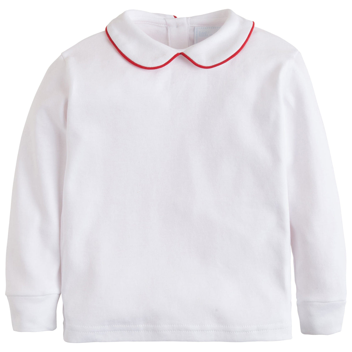 seguridadindustrialcr classic childrens clothing boys white shirt with peter pan collar and red piping on collar