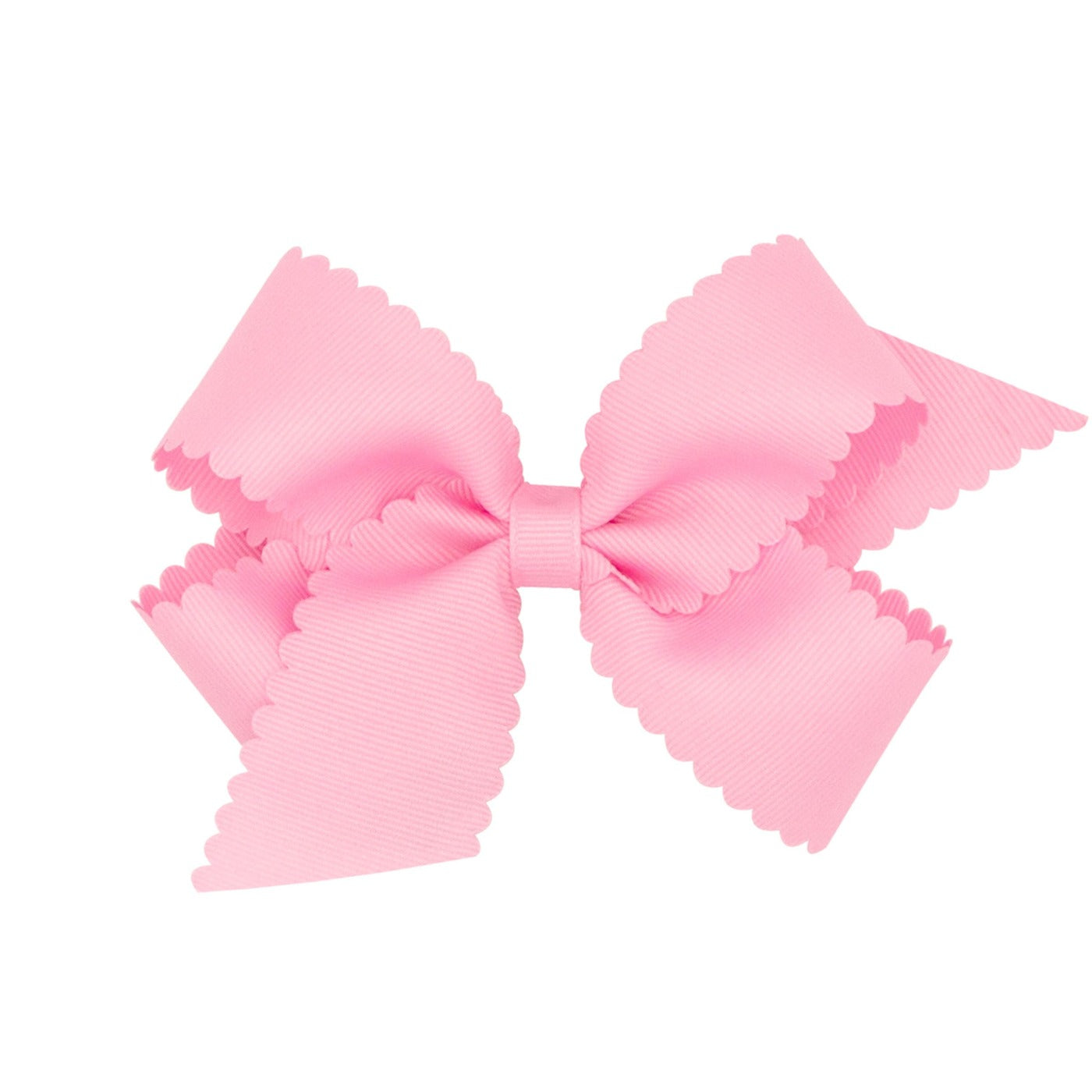 seguridadindustrialcr medium scallop hair bow in pearl pink 