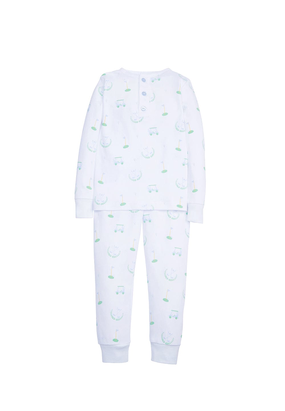 classic childrens clothing boys pajama set with golf pattern