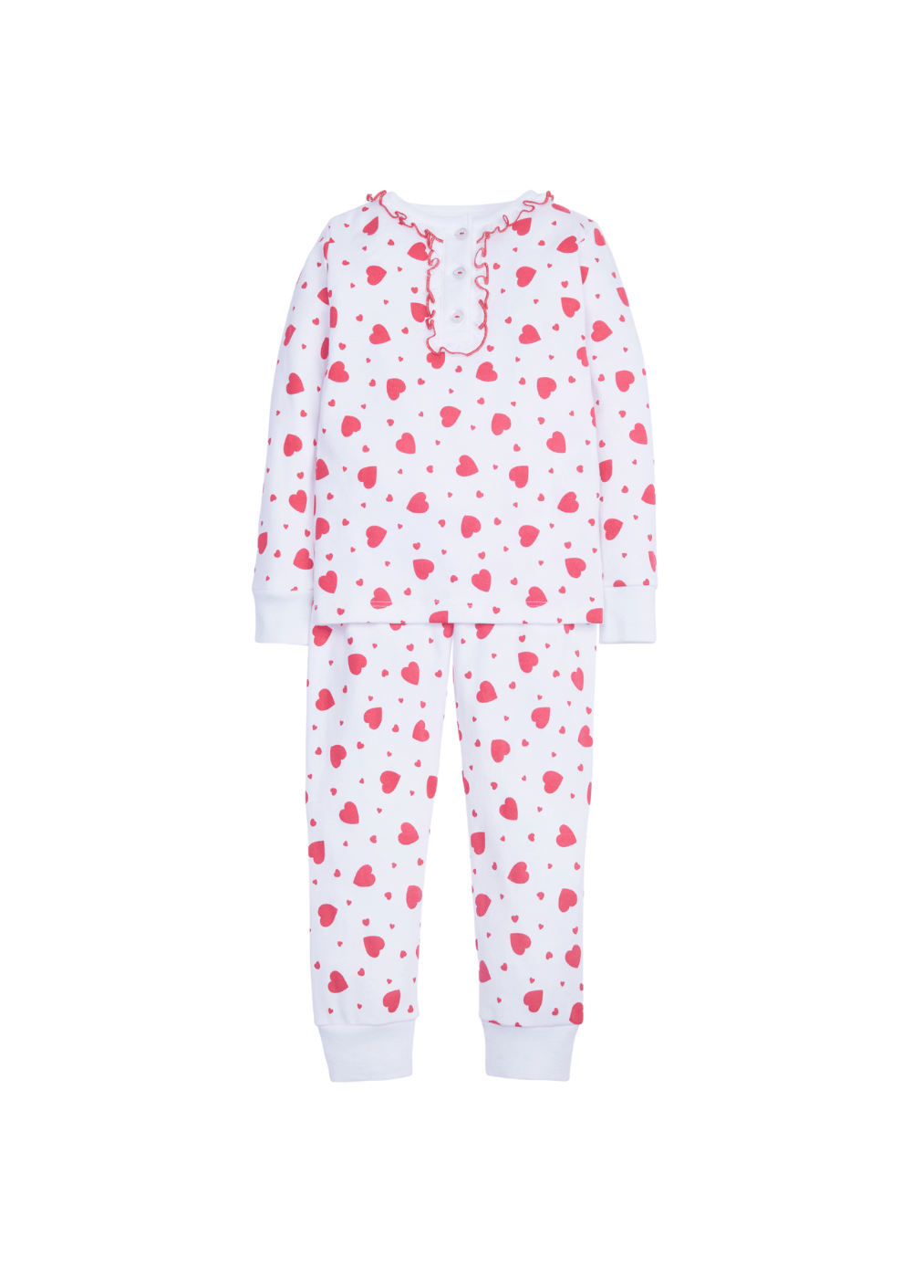 seguridadindustrialcr girls printed jammies with red hearts