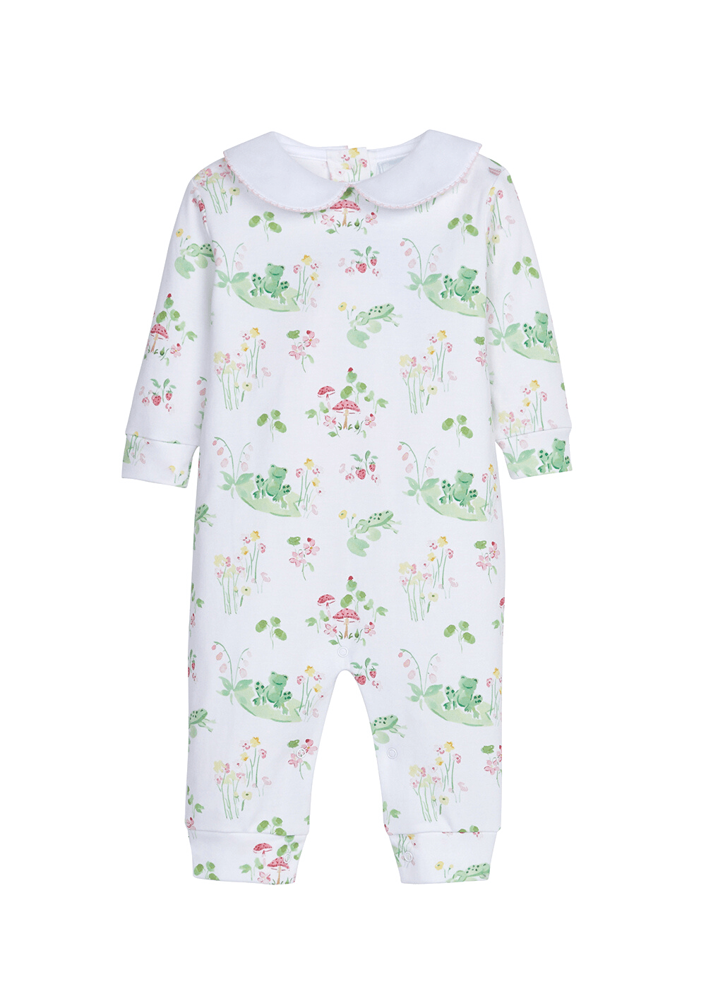 Girl Printed Playsuit - Frogs