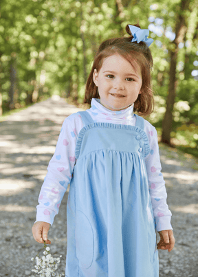 Ruffled Jumper - Light Blue Corduroy