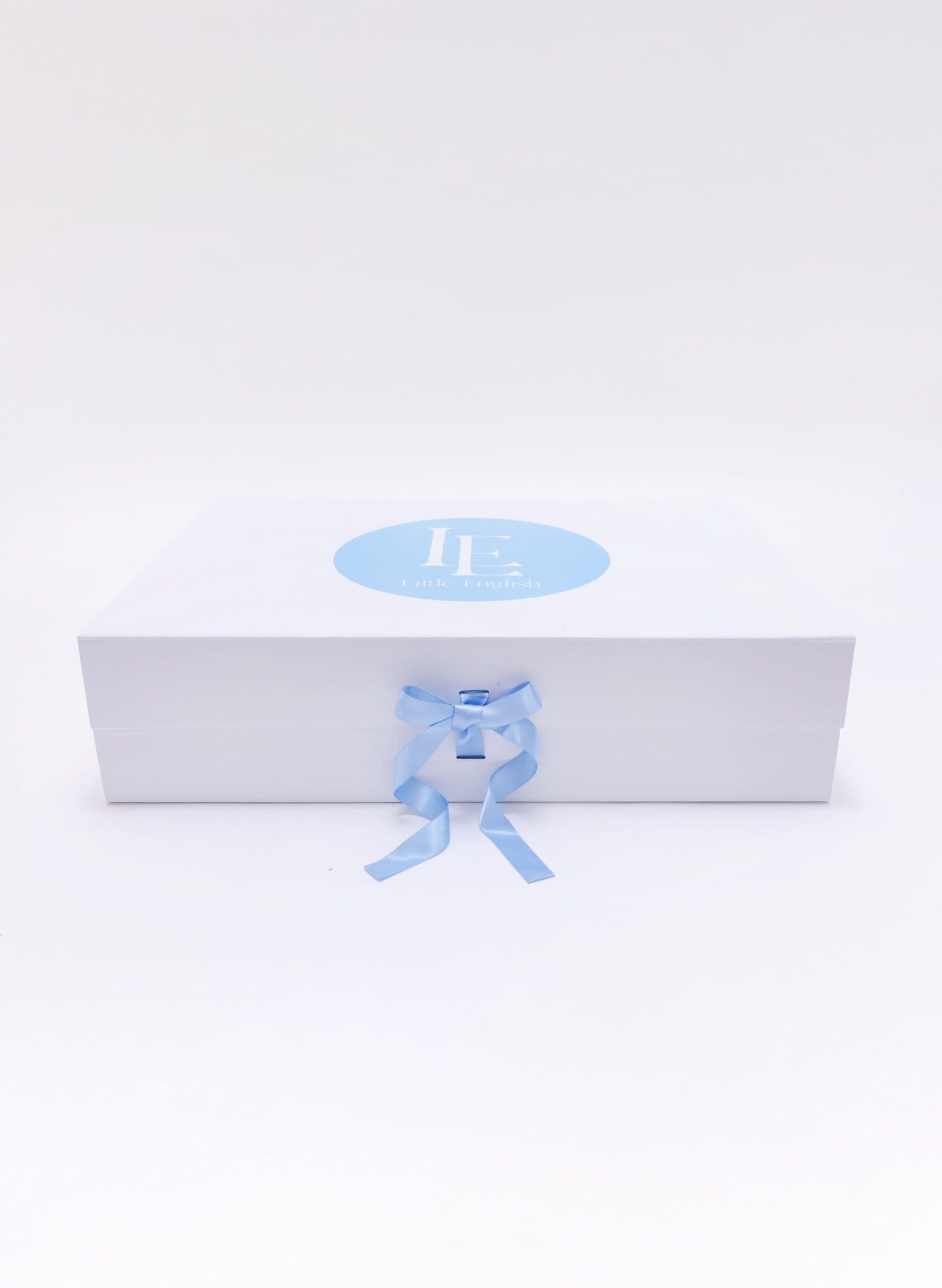 seguridadindustrialcr large gift box with blue ribbon and logo