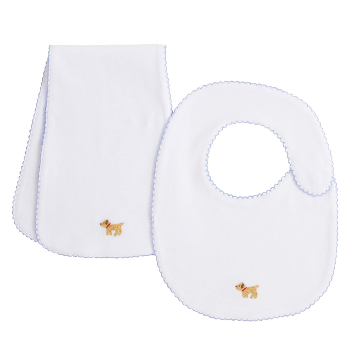 Pinpoint Bib N' Burp Set-Lab, seguridadindustrialcr, classic children's clothing, preppy children's clothing, traditional children's clothing, classic baby clothing, traditional baby clothing