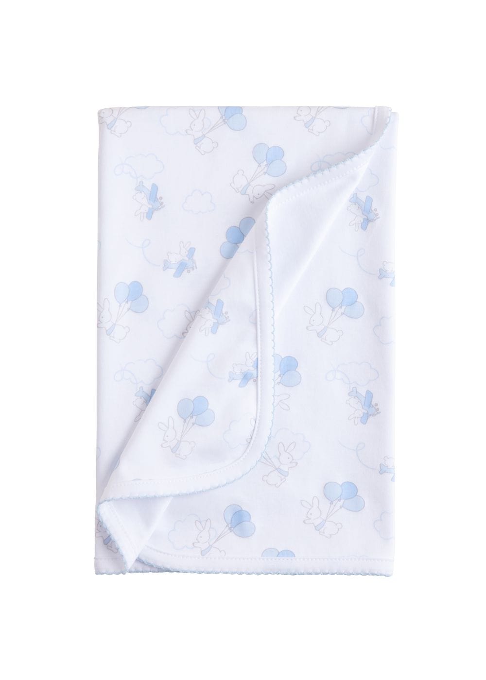 seguridadindustrialcr boy printed swaddle blanket, blue bunny design for spring