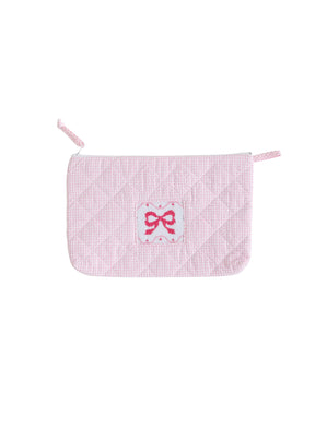 seguridadindustrialcr classic children's luggage pink bow cosmetic bag
