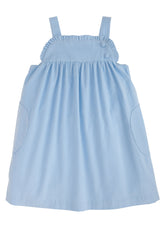 Ruffled Jumper - Light Blue Corduroy