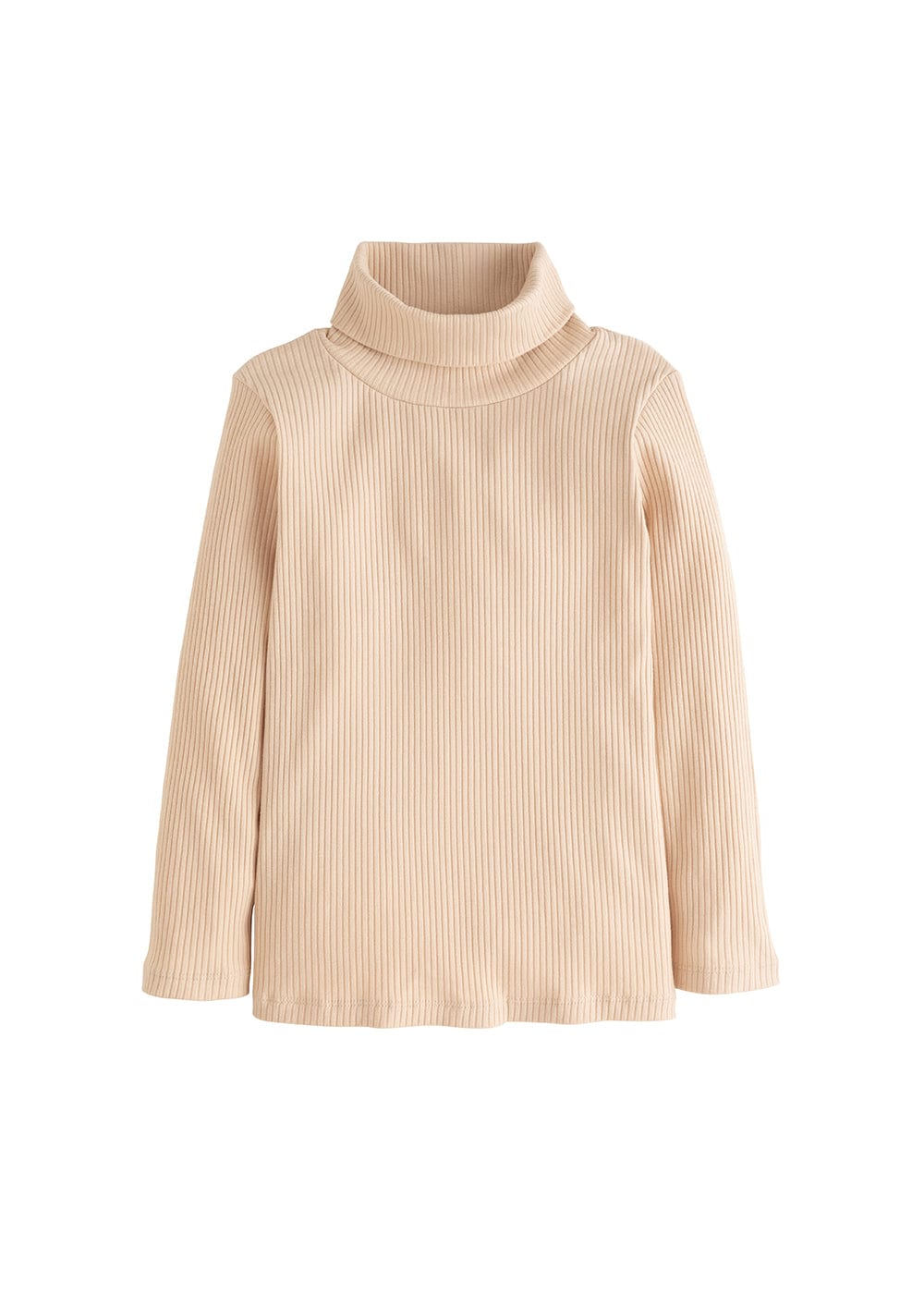 classic childrens clothing basic ribbed turtleneck in oatmeal 