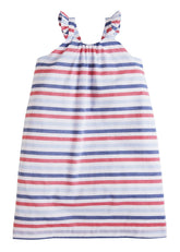 seguridadindustrialcr traditional sunny dress in red white and blue striped dress and ruffled straps 