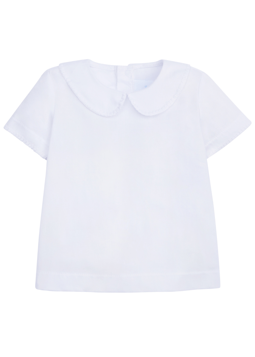 classic childrens clothing boys shirt in white with peter pan collar