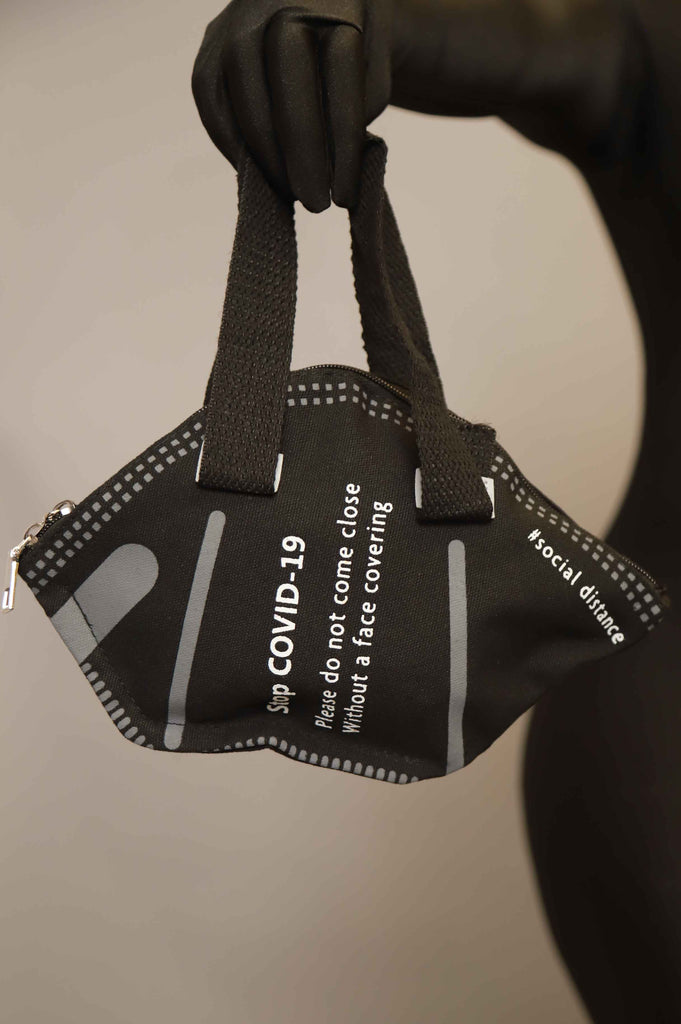Mask On Graphic Novelty Bag - Black - grundigemergencyradio