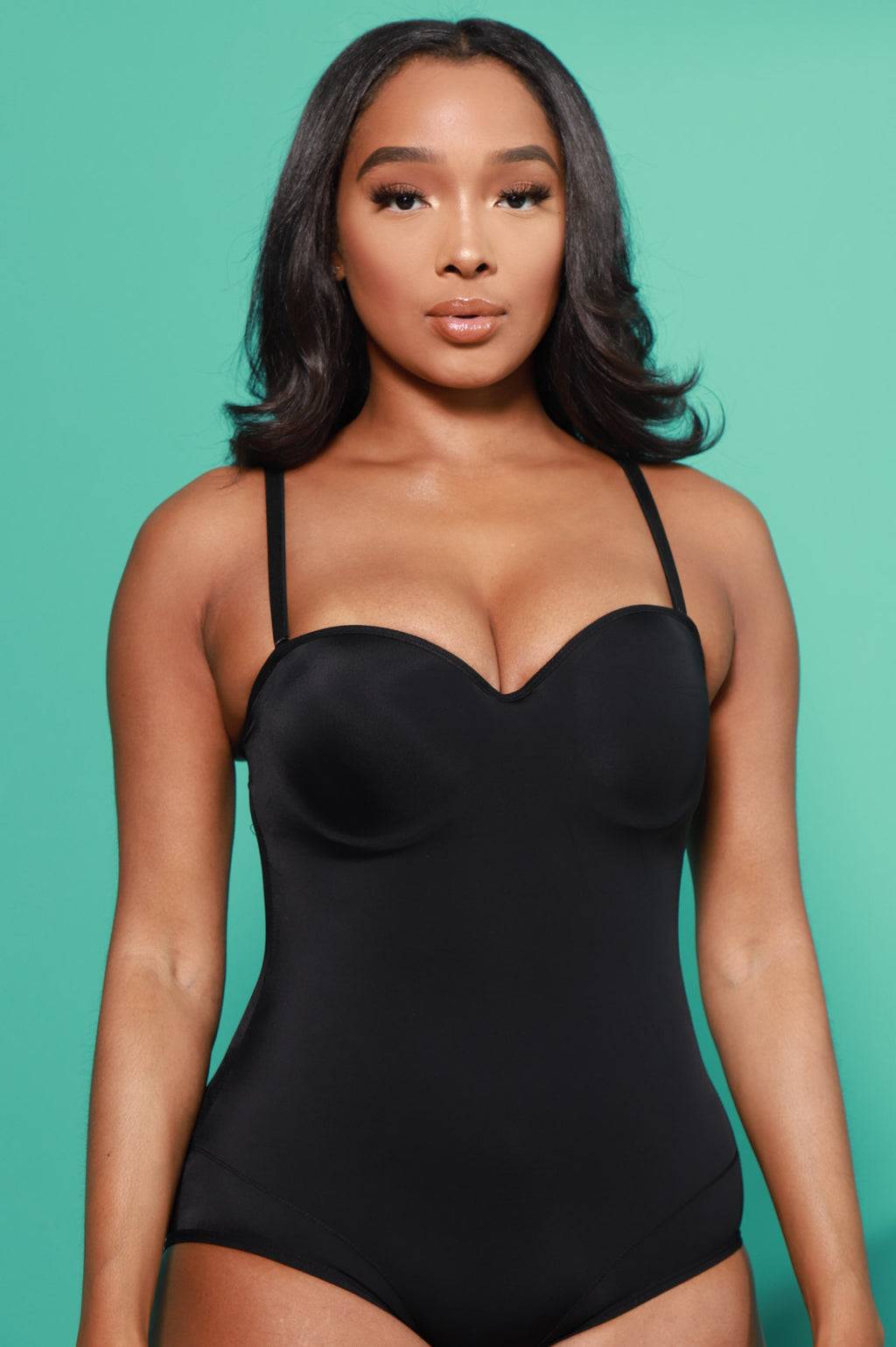 Doctored Form Shape Wear Bodysuit - Black - grundigemergencyradio