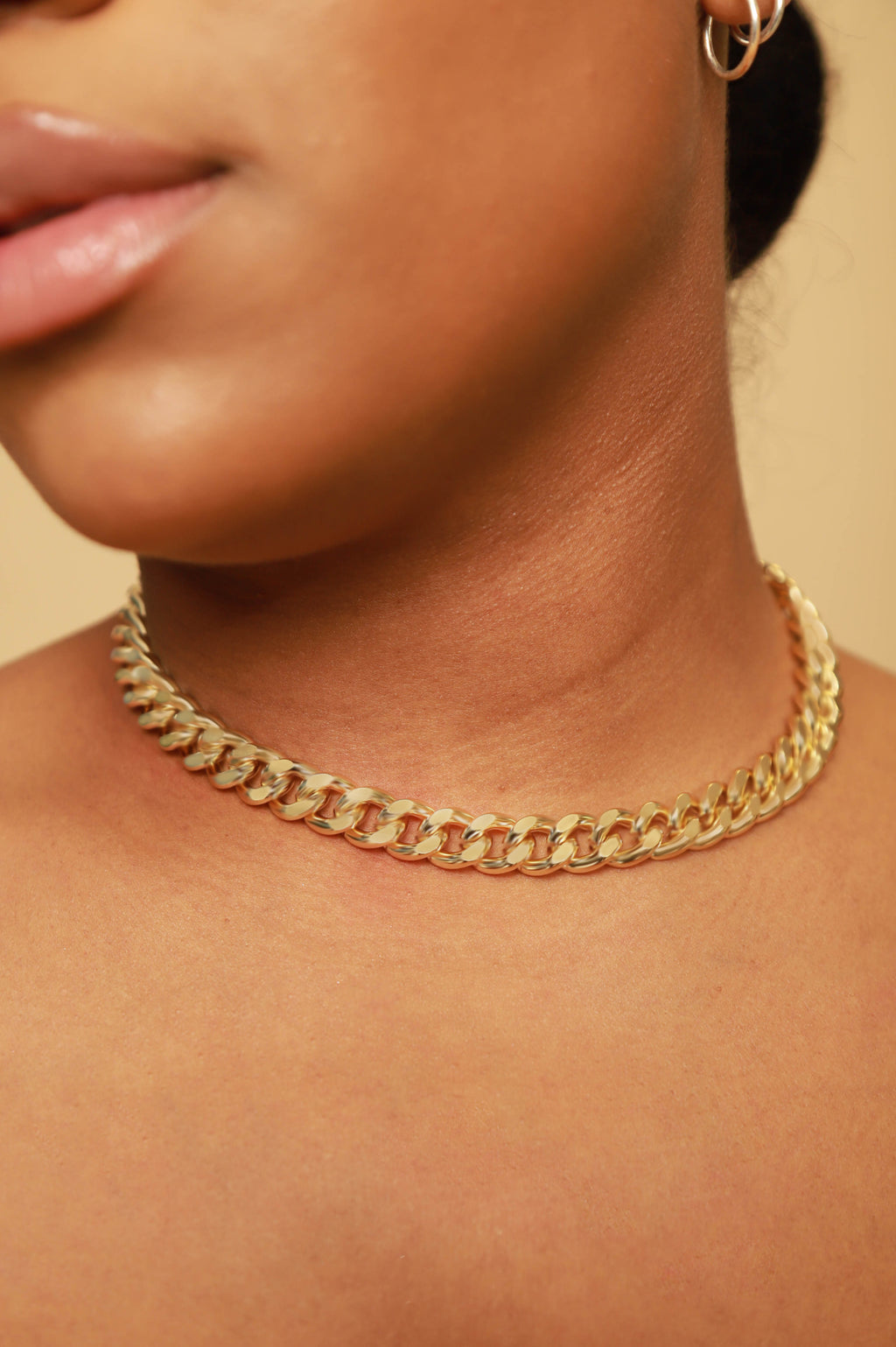 Gossip Chain Link Necklace - Gold - grundigemergencyradio