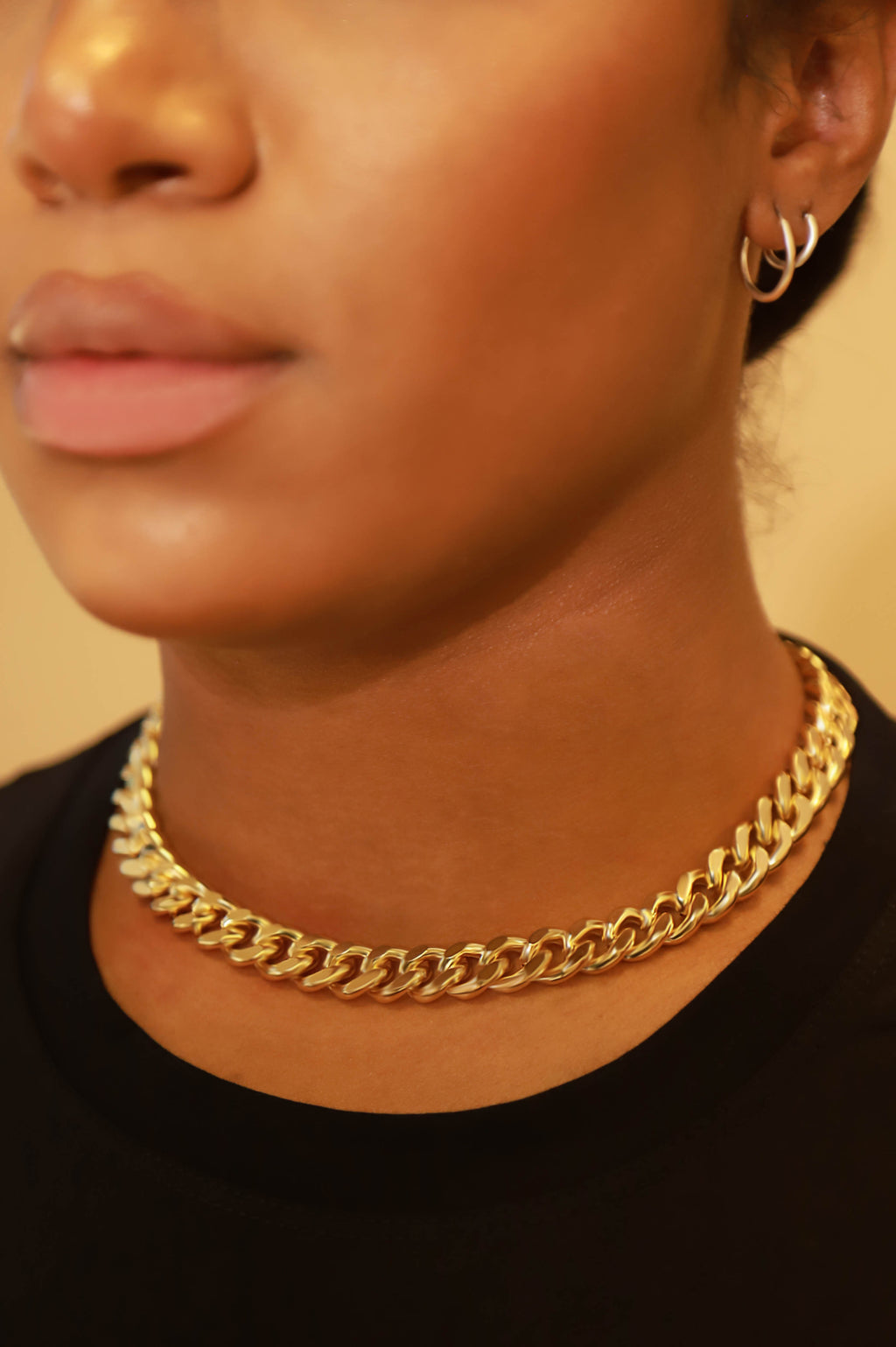 Gossip Chain Link Necklace - Gold - grundigemergencyradio