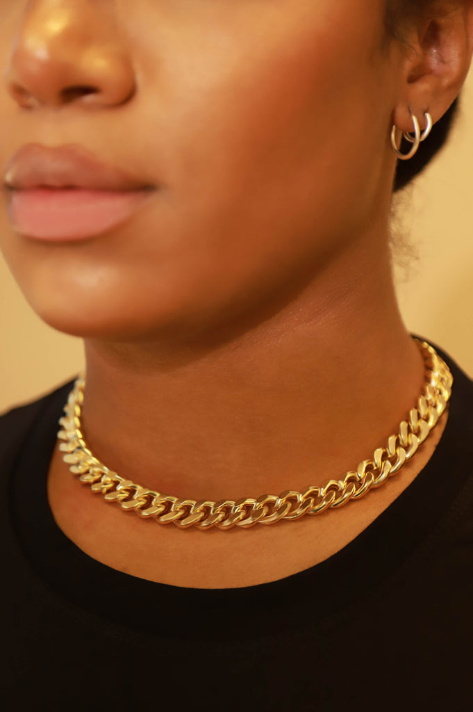 Gossip Chain Link Necklace - Gold - grundigemergencyradio