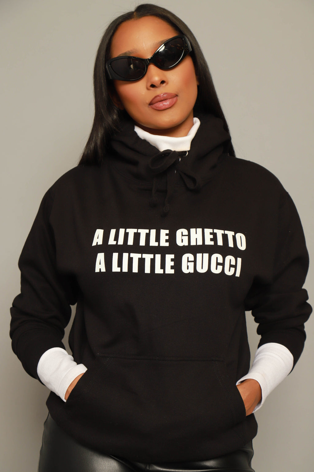 Gucci Gang Graphic Hooded Sweatshirt - Black - grundigemergencyradio