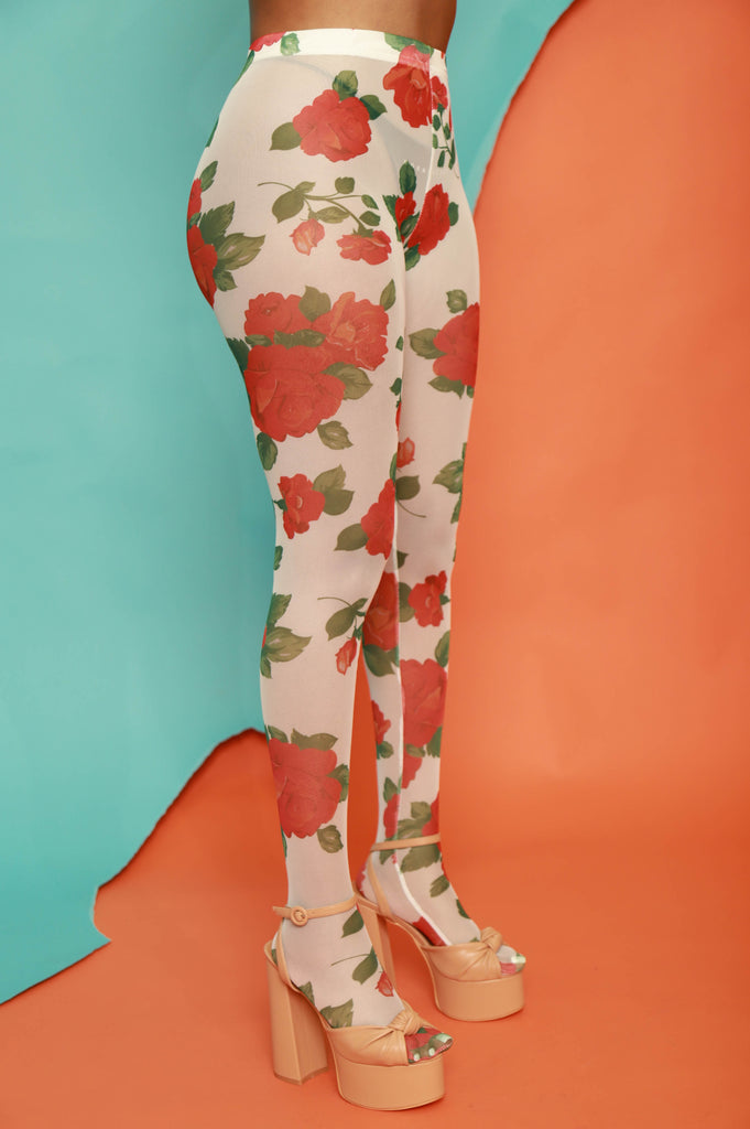 Rosey Cheeks Printed Stockings - grundigemergencyradio