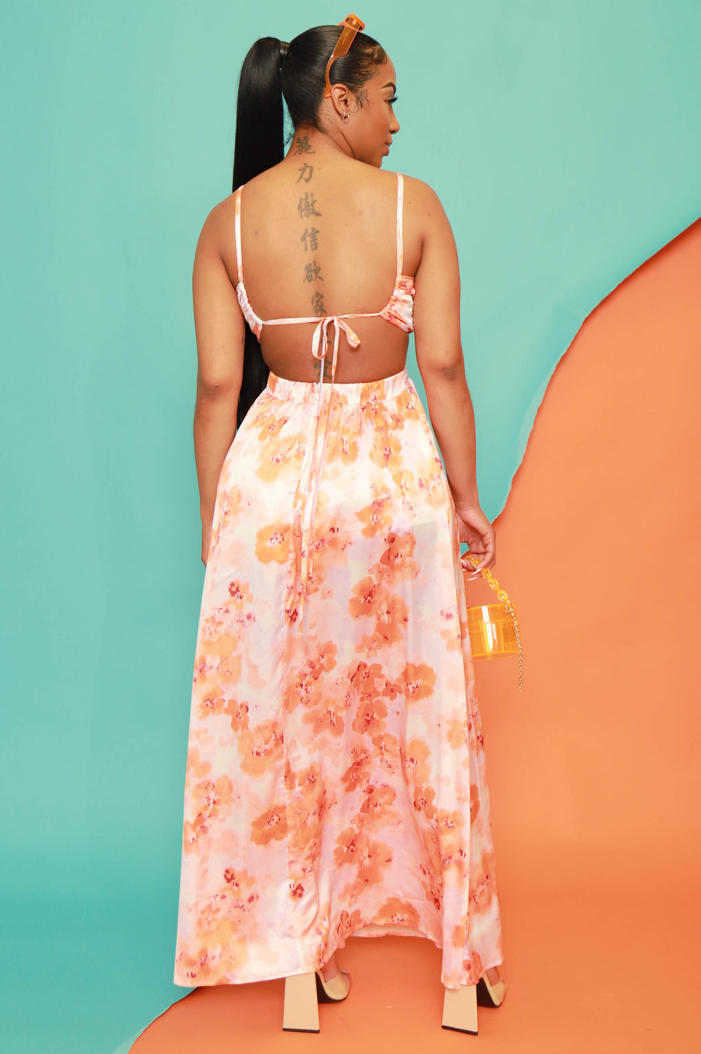 You Want It Floral Cut Out Maxi Dress - grundigemergencyradio