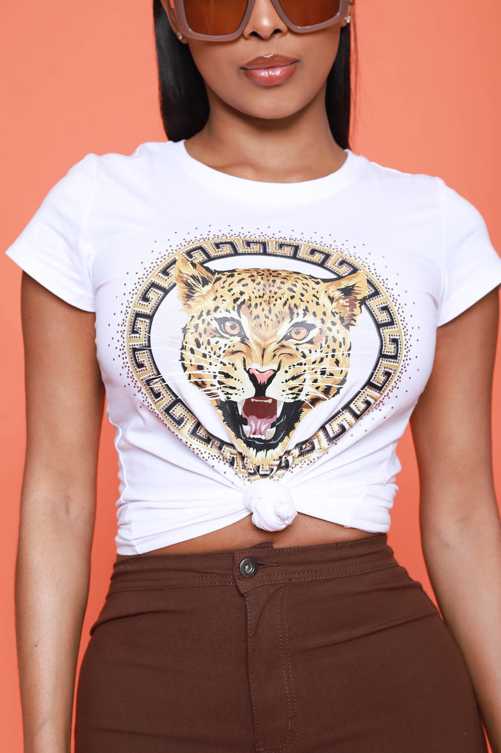 Hear Me Roar Embellished T-Shirt - White - grundigemergencyradio