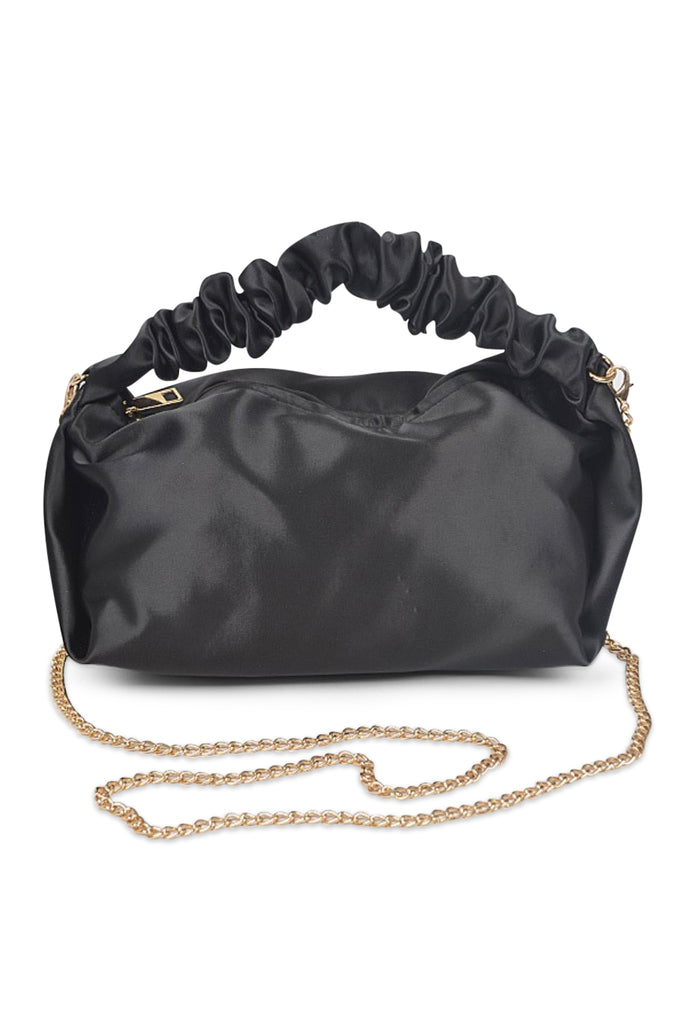 Somebody To Love Satin Stretch Purse - Black - grundigemergencyradio