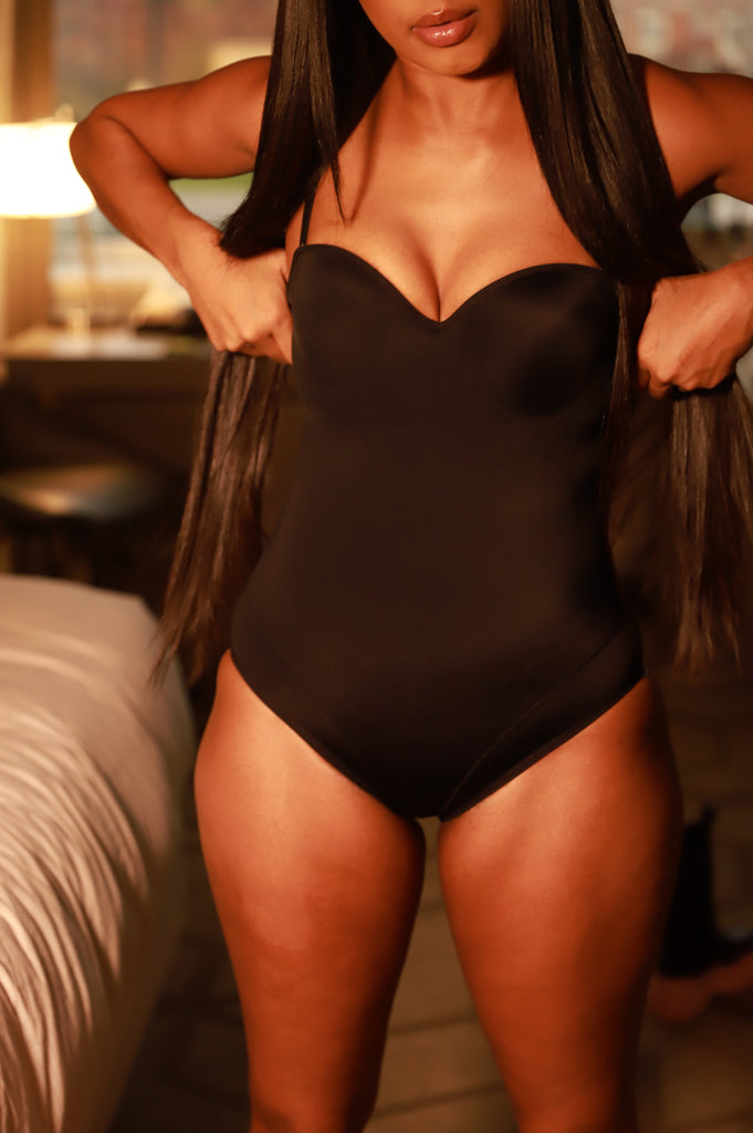 Doctored Form Shape Wear Bodysuit - Black - grundigemergencyradio