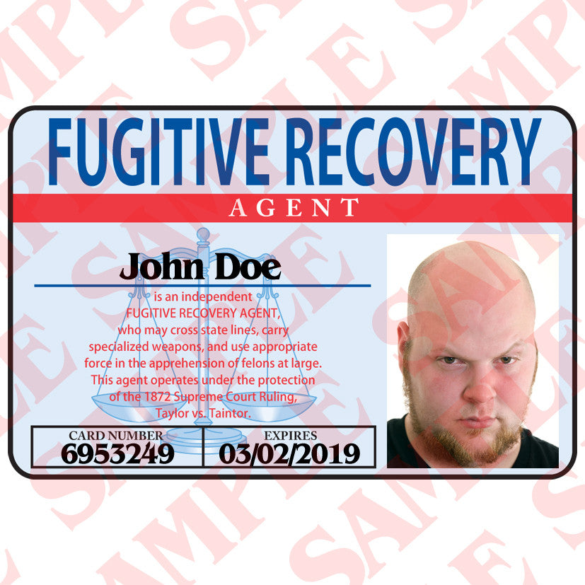 fugitive recovery id card