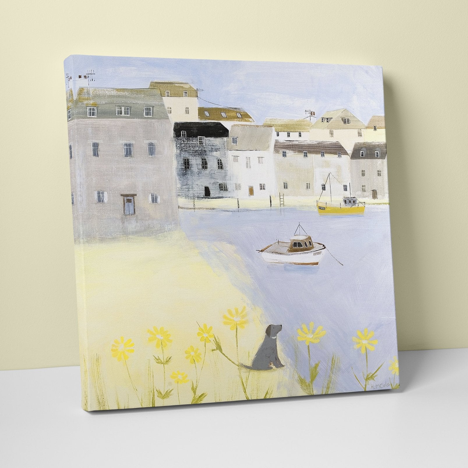 Daisies By The Sea Canvas