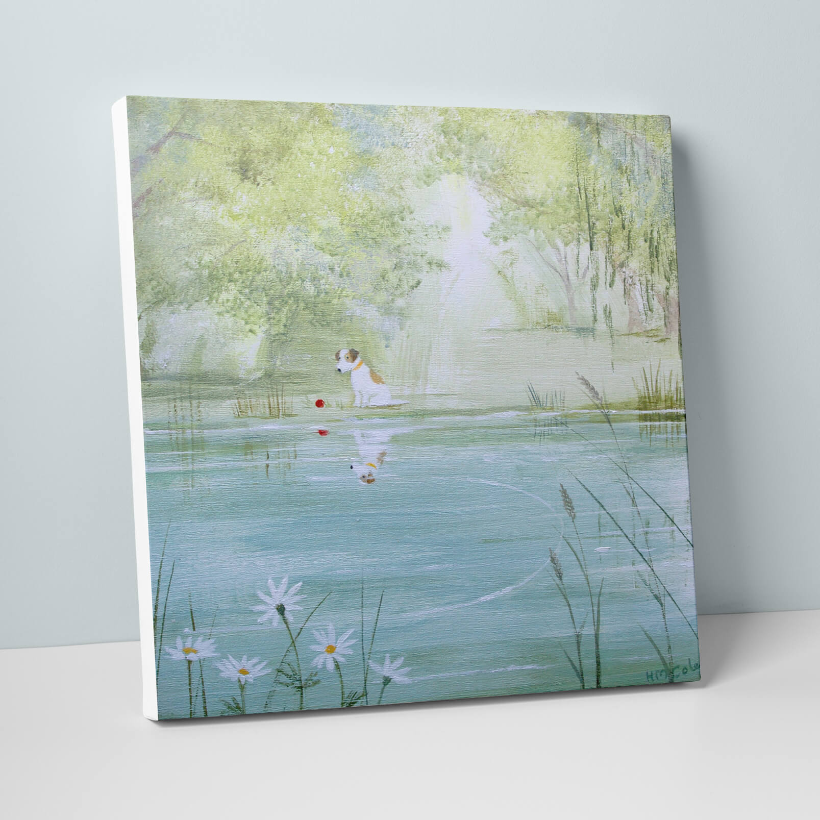 Pond Reflection Small Canvas