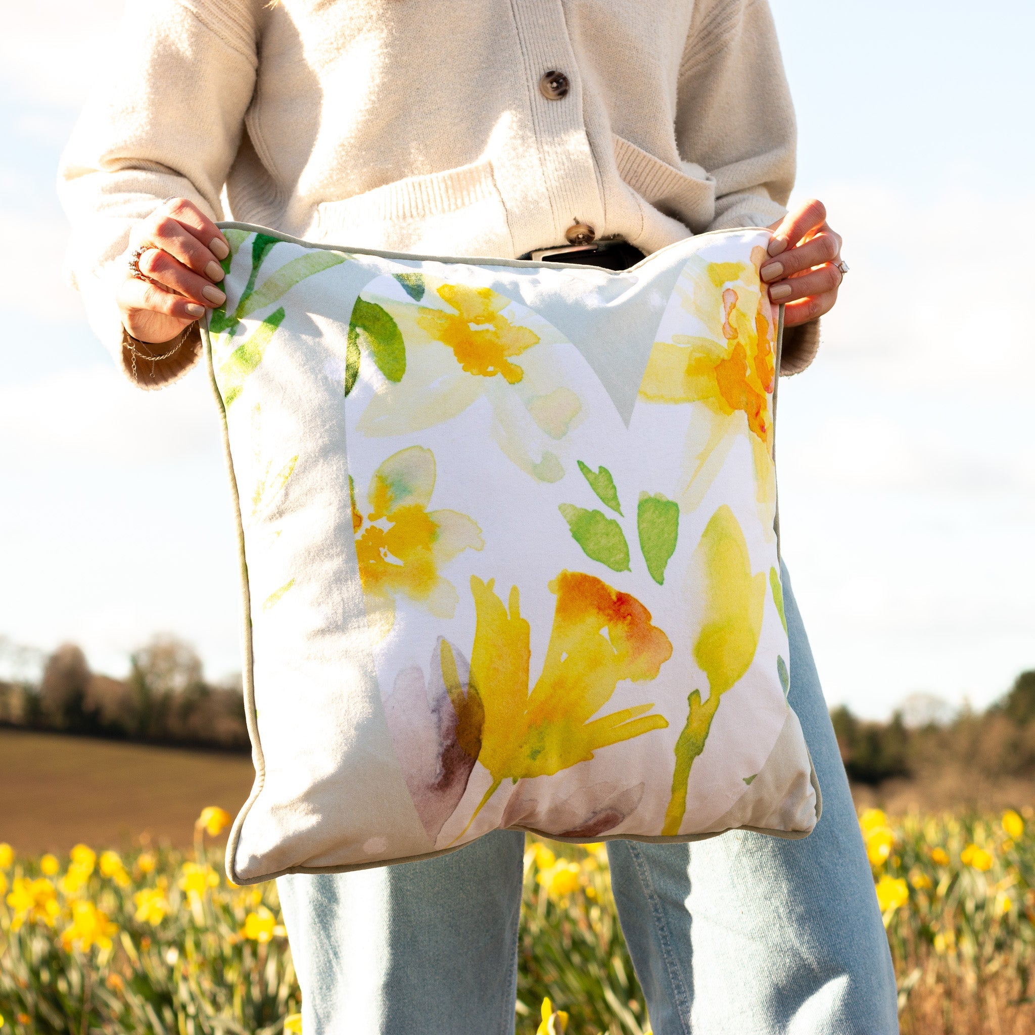 Lemon Heart Cushion