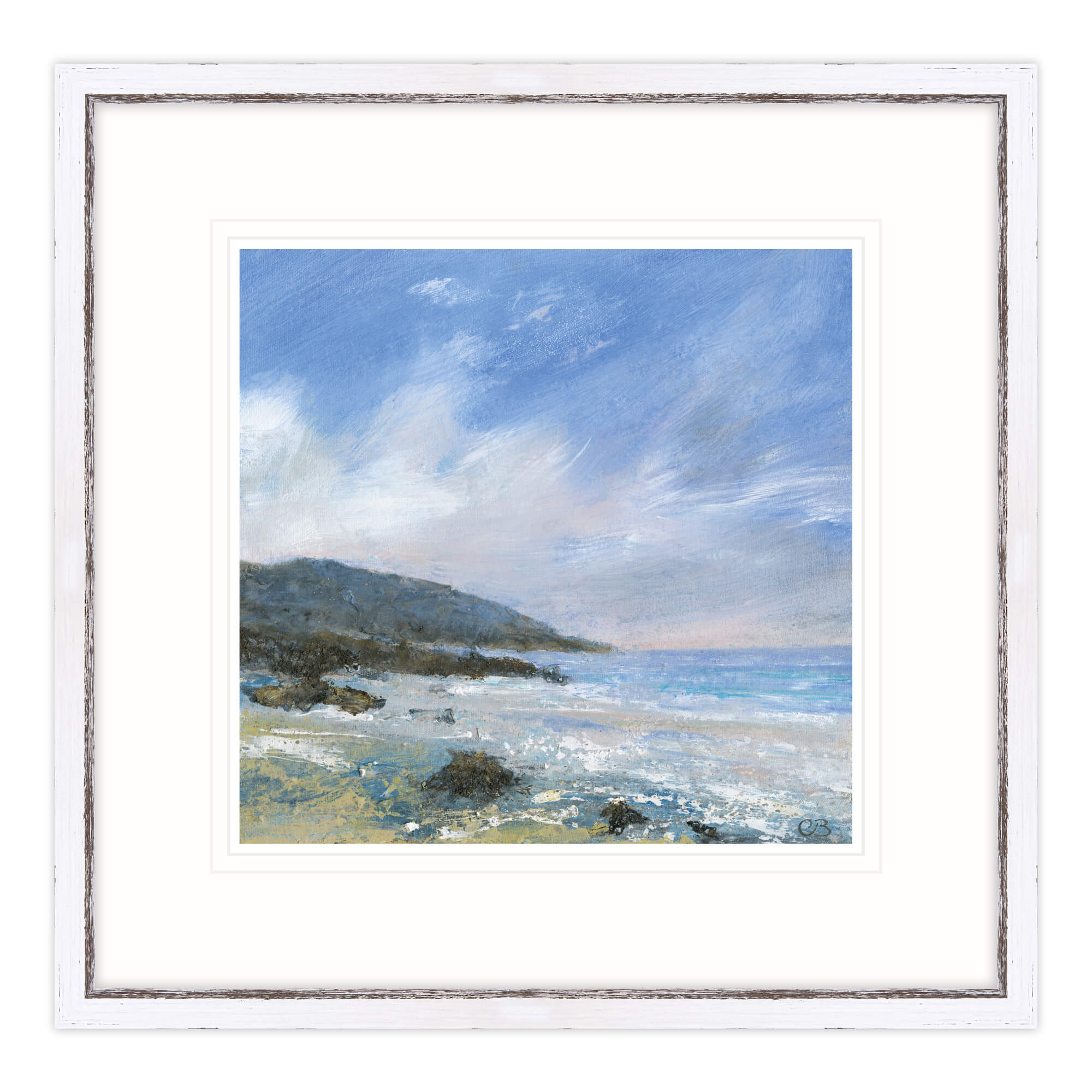 Happiness By The Sea Framed Print