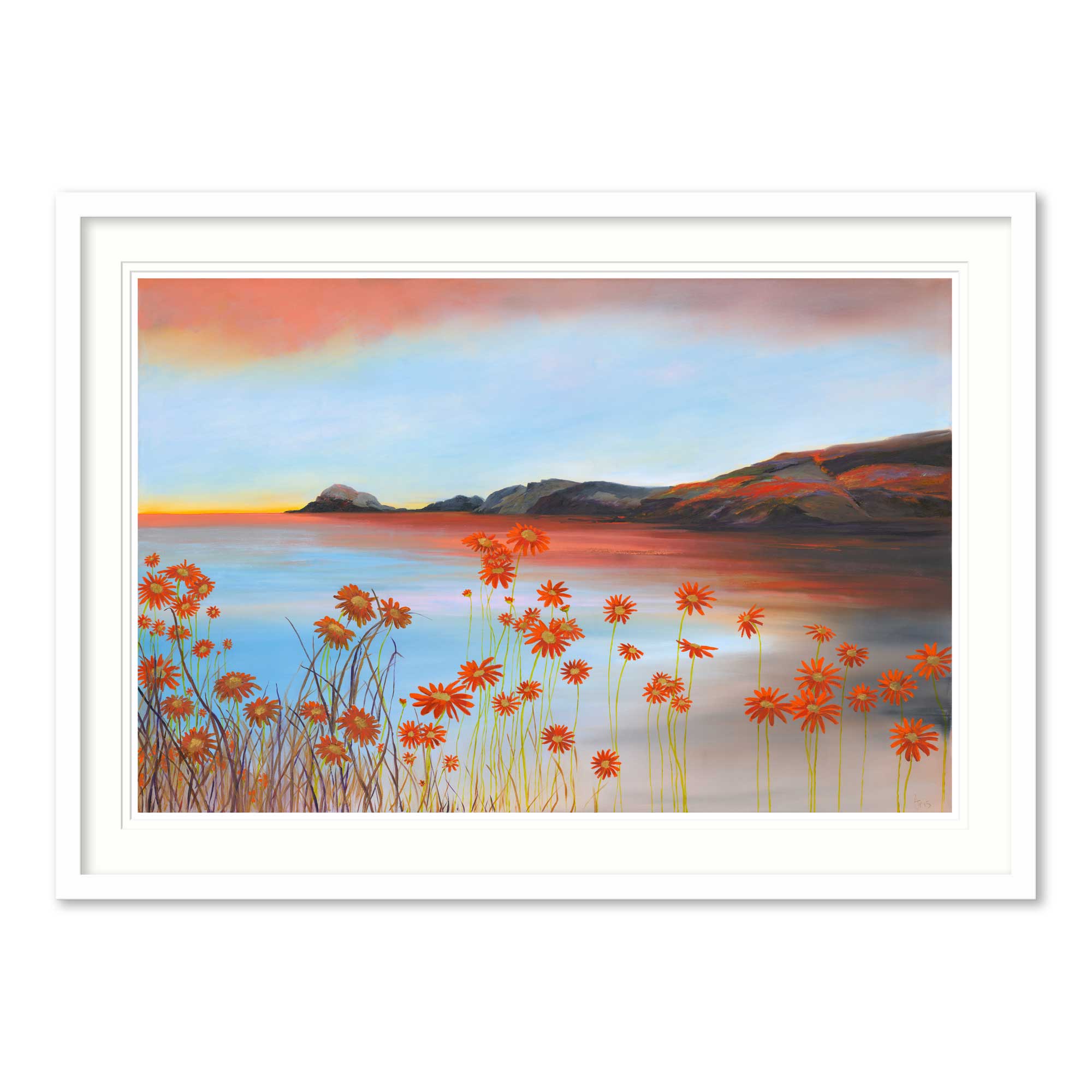 Sundown Portreath Large Framed Print