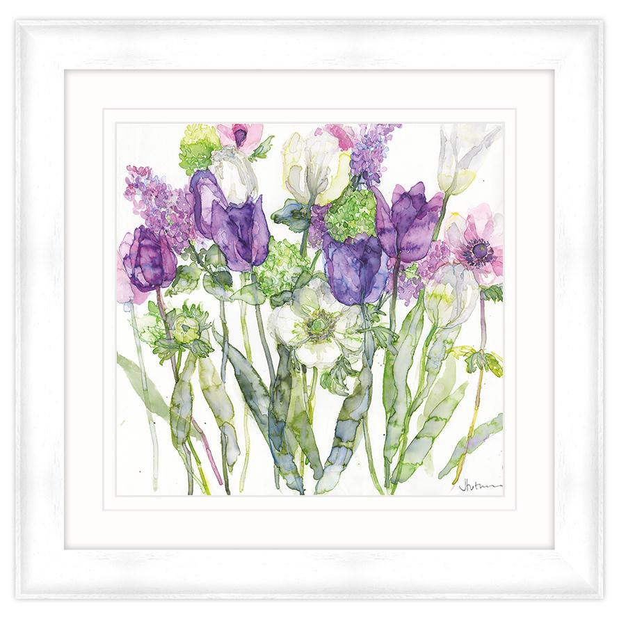 Tulips, Lilacs & Anemone Framed Print