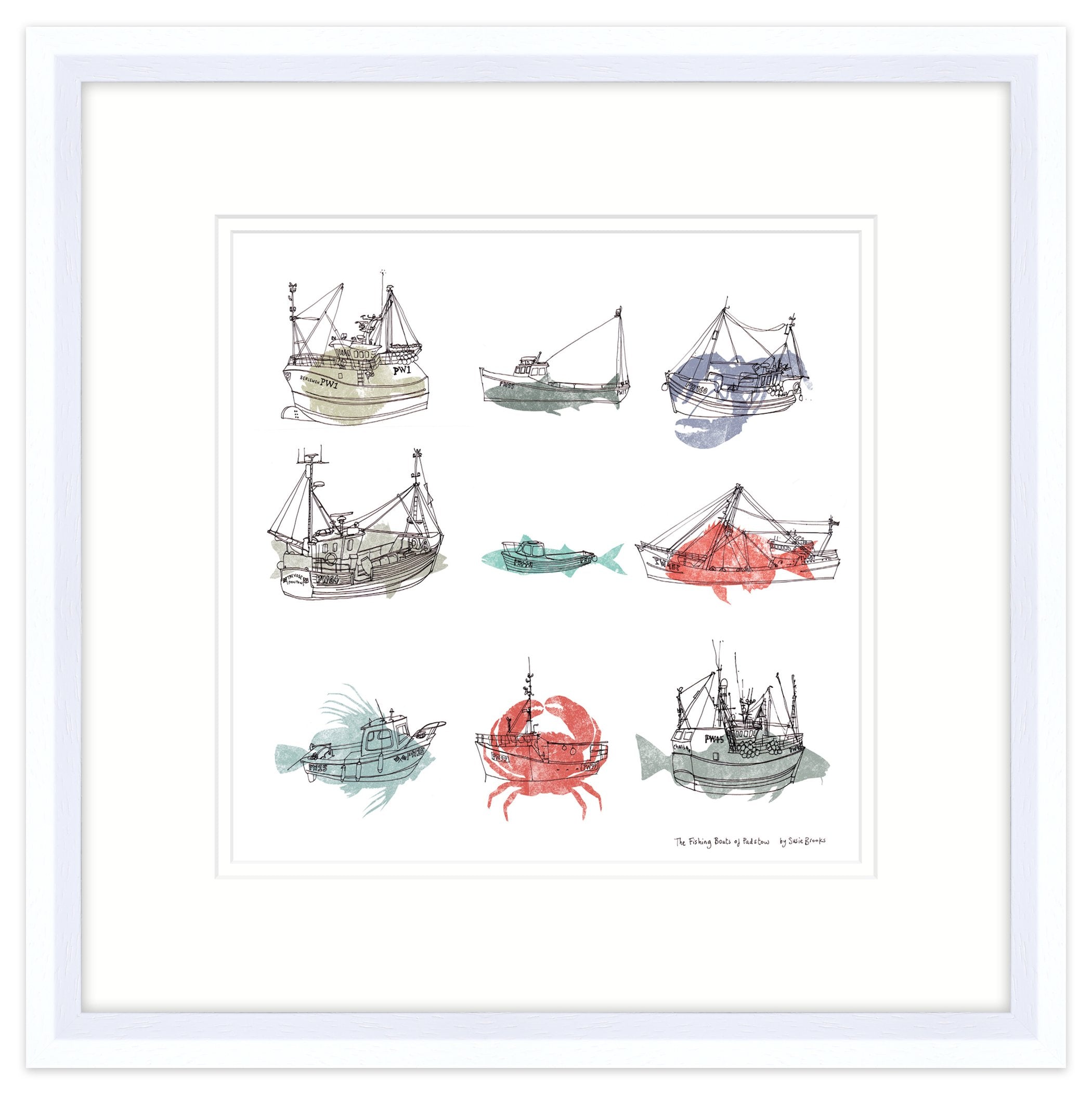 Fishing Boats Framed Print