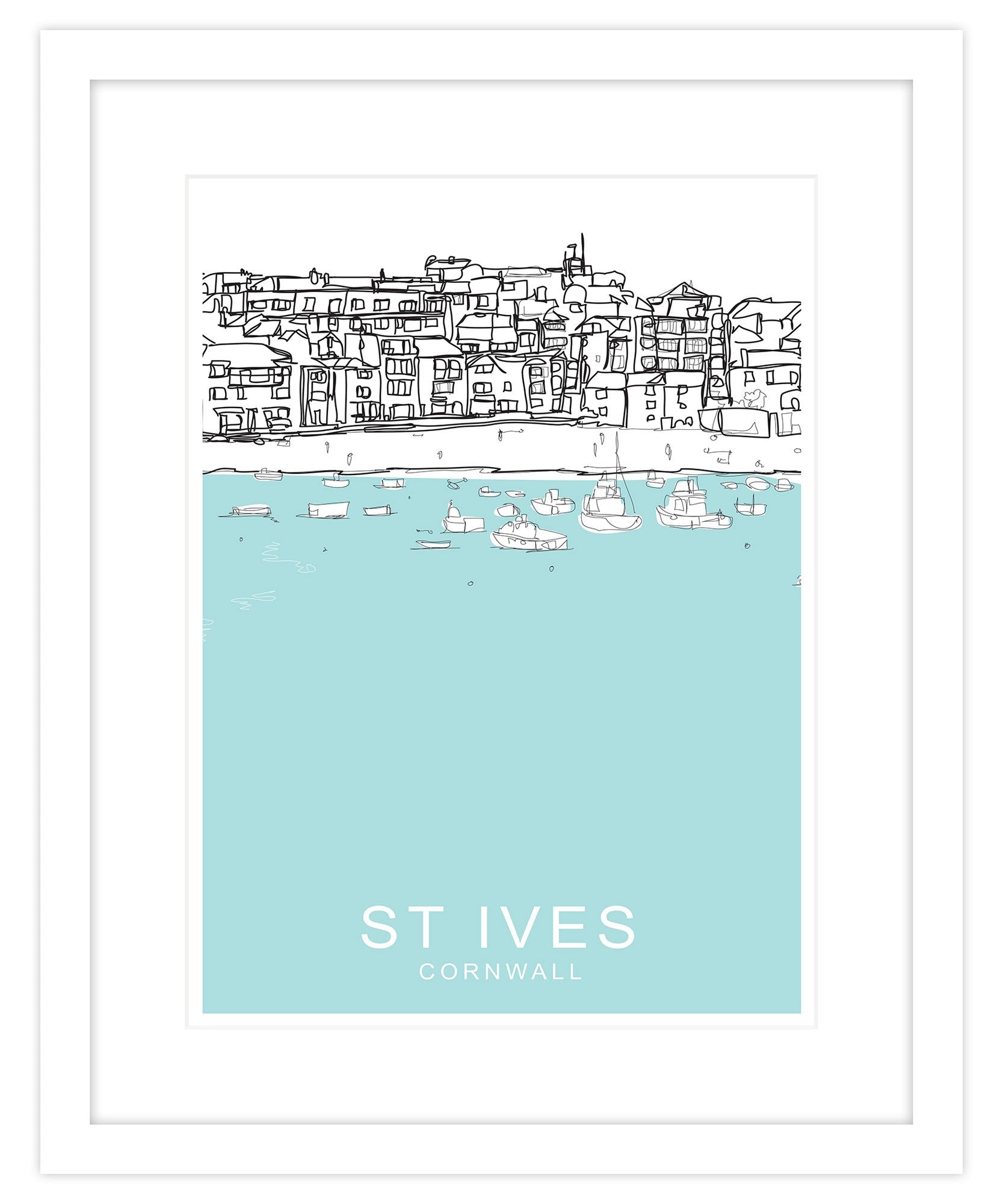 St Ives Bay Framed Travel Print