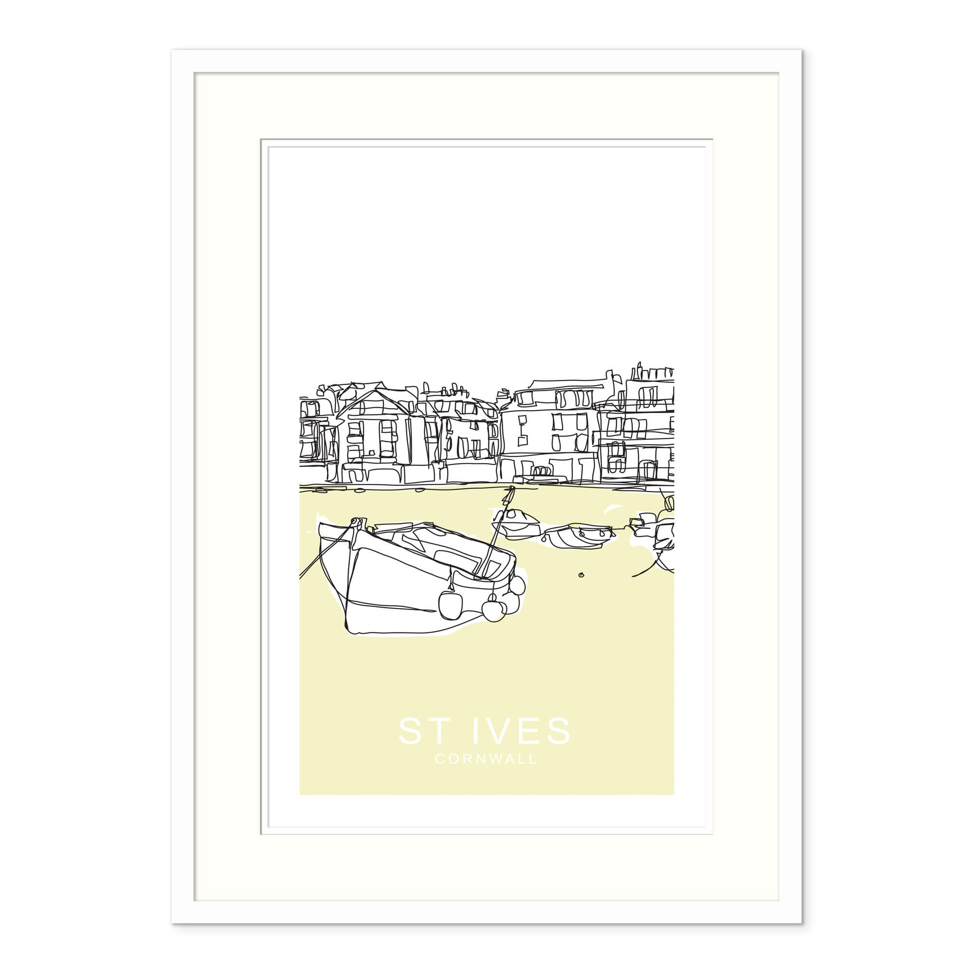 St Ives Yellow Small Framed Print