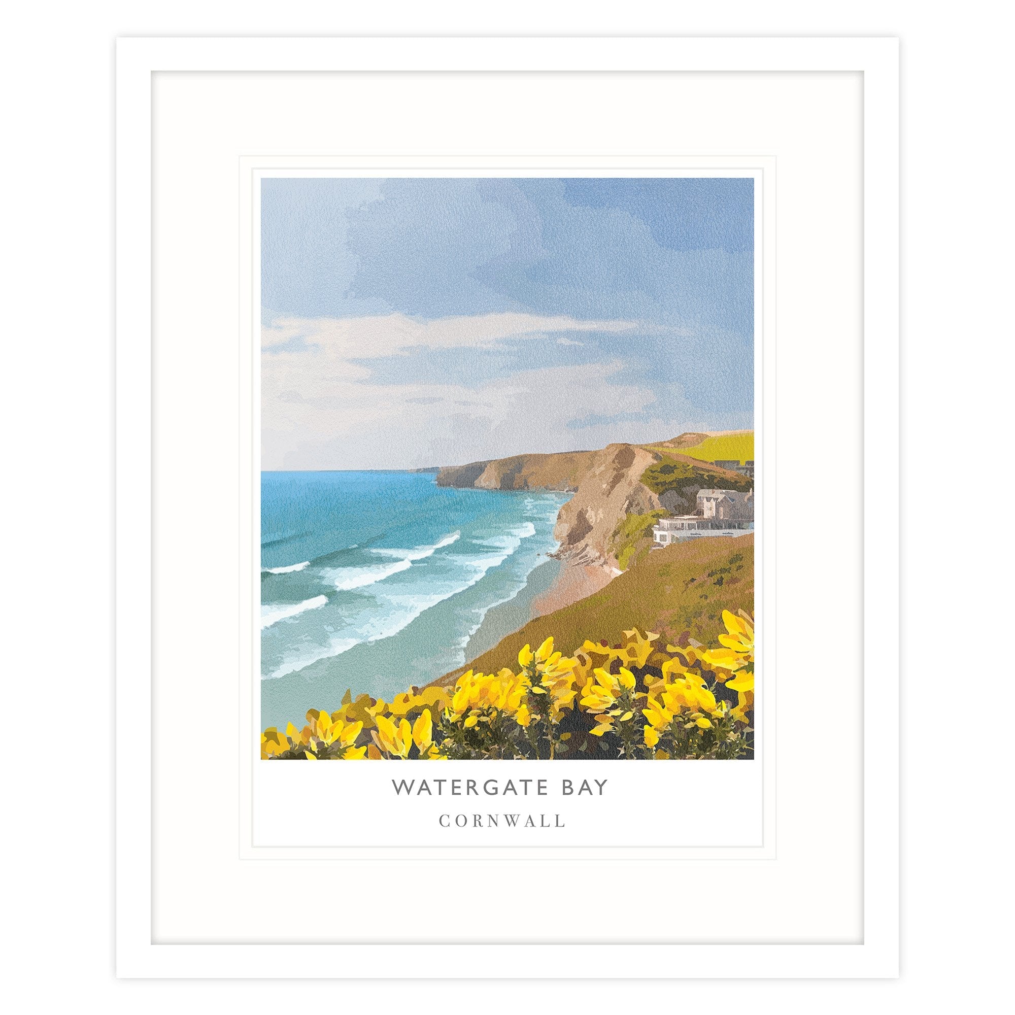 Watergate Bay Framed Print