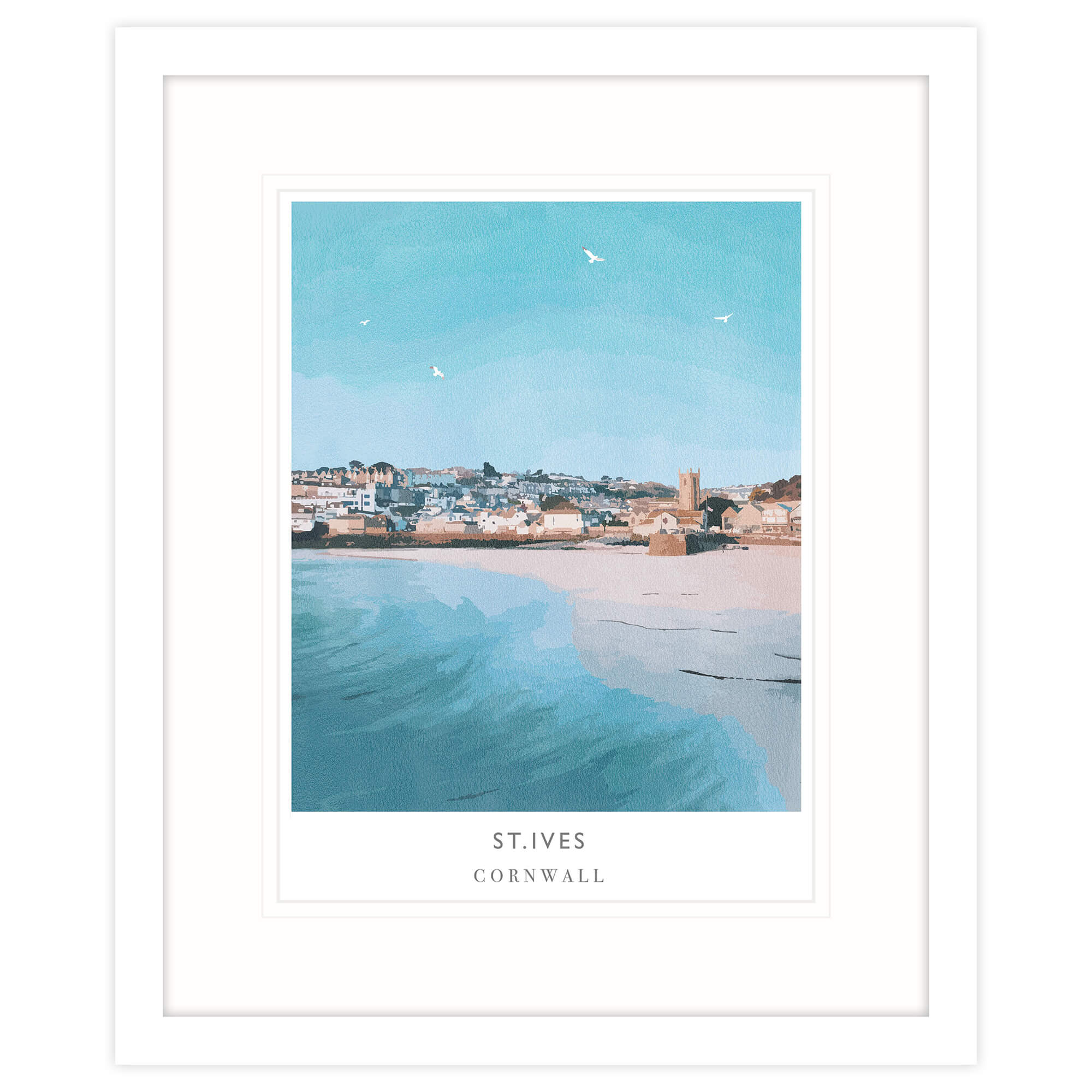 Incoming Tide, St Ives Framed Print